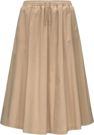 K-Way Rokken, Dames, Beige, M, Katoen, Mosella Light Poplin Tech Lange Rok