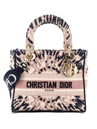 Dior Lady D-Lite Bag Embroidered Canvas Medium satchel - Multicolore