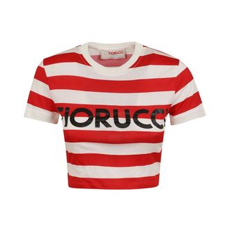 Fiorucci T-Shirts, female, Red, Size: M Logo T-Shirt