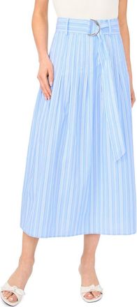 Ted Baker Carrie Stripe Midi Skirt in Granada Sky at Nordstrom, Size 10