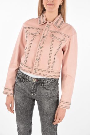 Philipp Plein COUTURE Leather Bomber CRYSTAL embellished with crystals and studs Philipp Plein