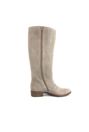 Gabor Womens Suede Tall Boots In Kiesel