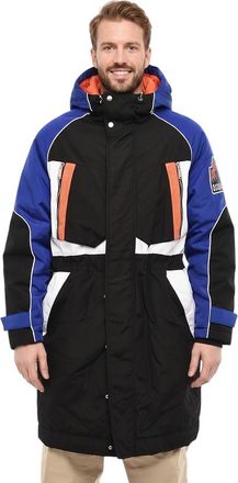 Dsquared2 Blue Color Block Parka Jacket