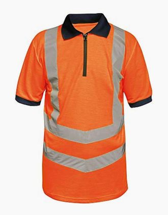 Regatta Mens Regatta Professional Mens Hi-Vis Reflective Polo Shirt - Orange - Size: 38