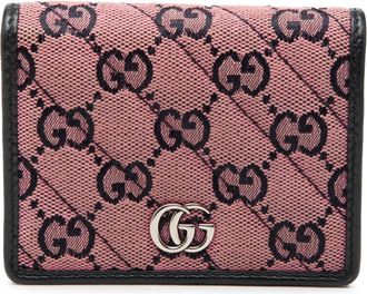 Gucci Pink Gg Canvas Leather Wallet (Bi-Fold) (Pre-Owned)