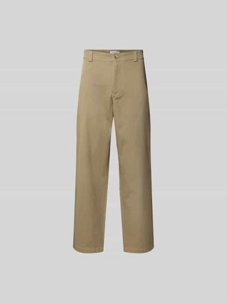 Maison Kitsun&eacute; Stoffhose mit Ges&auml;&szlig;taschen in Beige, Gr&ouml;&szlig;e 40