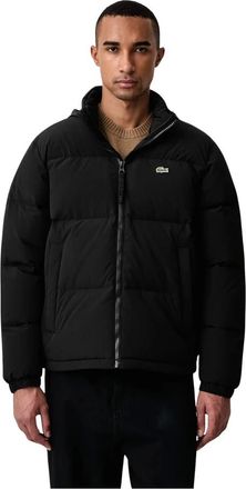 Lacoste Piumino Impermeabile con Cappuccio - - Jackets - Uomo - Nero - XL