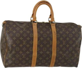 Louis Vuitton Pre-owned Weekend Bags, female, Brown, Size: ONE SIZE Pre-owned Weekend Bag