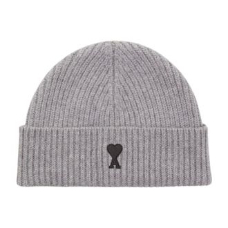 Ami Ami de Coeur Beanie - Heren - Accessoires - Grijs - Maat: ONE Size Zijde