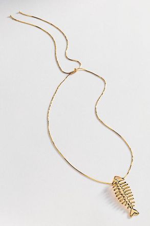 Anthropologie Fish Pendant Necklace