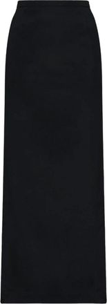 Dolce & Gabbana Gonna Maxi con Spacco Alto in Cady - - Skirts - Donna - Nero - S