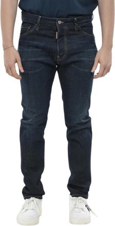 Dsquared2 Dark Blue Mid Rise Jeans