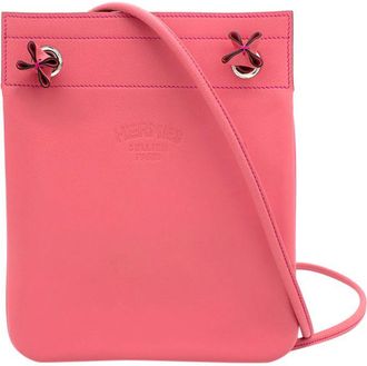 Herm&egrave;s Rose Azalee Swift Leather Mini Aline Bag