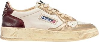Autry Medalist Super Vintage Low - Dames - Sneakers - Beige - 35 EU - Katoen - Schoenen