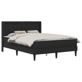 vidaXL Estructura De Cama Con Colch&oacute;n Negro 120 X 190 Cm Vidaxl