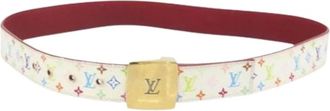 Louis Vuitton Pre-owned Belts, female, Multicolor, Size: ONE SIZE Pre-owned Vintage Monogram Multicolor Canvas Belt