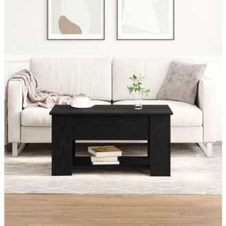 vidaXL vidaXL Tavolino da salotto Rovere nero 79 x 49 x 41 cm