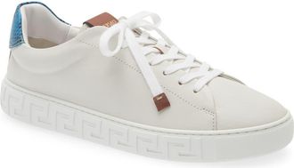 Versace Greca Sneaker in White Blue Rovere at Nordstrom, Size 10Us