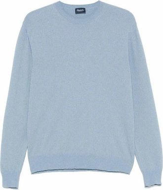 Drumohr Long Sleeve Crew-Neck Logo Sweater