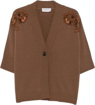 Ermanno Scervino Cardigans - Dames - Vesten - Bruin - XS - Truien & Vesten