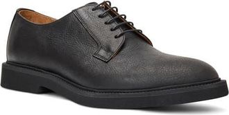 Aquatalia Grayson Water Resistant Derby in Black Tumbled at Nordstrom, Size 10.5