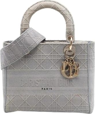 Dior Pre-owned Lady D-Lite Handbag - Dames - Vintage Handtas - Grijs - ONE Size - Vintage