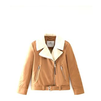 Woolrich Winter Jackets, female, Beige, Size: S Giubbino
