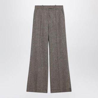Valentino Garavani Ivory/Brown Patterned Trousers