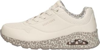 Skechers Uno - Safari Time - Dames - Sneakers - Wit - 35 EU - Schoenen