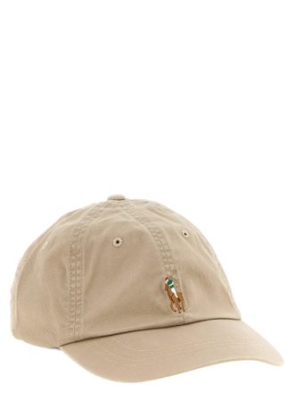 Polo Ralph Lauren Embroidered Pony Logo Baseball Cap - Beige