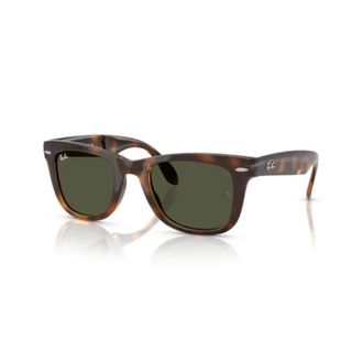 Ray-Ban Sunglasses, unisex, Brown, Size: 50 MM Folding Wayfarer