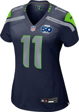Nike Jaxon Smith-Njigba Seattle Seahawks 50th Anniversary Womens Nike Womens NFL Game Jersey in Blue | 67NWSSGH78F-698
