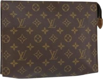 Louis Vuitton Pre-owned Clutches, female, Brown, Size: ONE SIZE Pre-owned Canvas Clutch