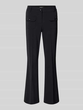 Cambio Cambio Flared Fit Stoffhose mit Pattentaschen Modell Farah in Black, Gr&ouml;&szlig;e 32
