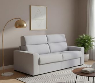 Dmora Dmora - Sof&aacute; Fijo 2 Plazas Vialfre, Sof&aacute; Lineal Para Sal&oacute;n, Acolchado, Desenfundable, Calidad 100% Made In Italy, 180x95 H100 Cm, Gris