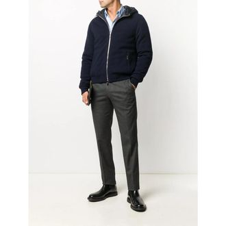 Moorer Brigno Bomber Jacket - Navy