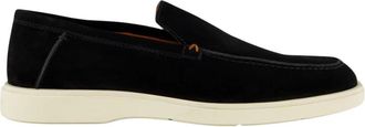 Santoni Botanist Herenschoenen - Heren - Loafers - Zwart - 45 EU - Schoenen
