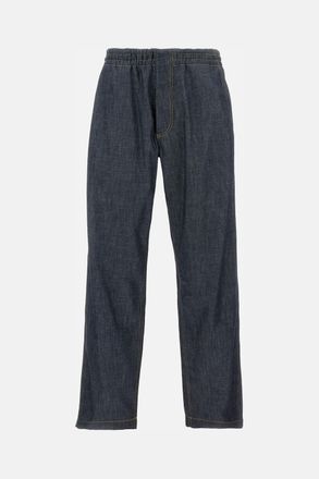 Bottega Veneta Pantaloni In Denim Indaco