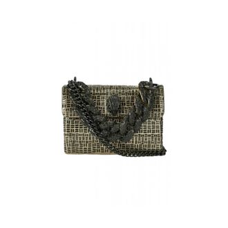 Kurt Geiger Tassen, Dames, Zwart, ONE Size, Polyester, Mini Kensington Chain Bag