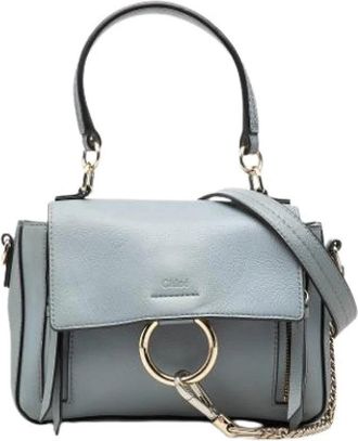 Chlo&eacute; Pre-owned Faye Day - Dames - Vintage Handtas - Blauw - ONE Size - Leer - Vintage