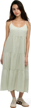 tentree Hopewell Dress in Light Moss/double Stripe at Nordstrom, Size X-Large