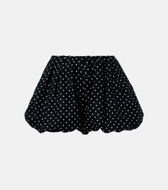 Faithfull The Brand Lucia polka-dot linen shorts