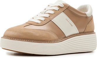 Cole Haan Originalgrand Max Platform Sneakers Womens Snow Shoes Tuscan Sand Leather/Suede : 9.5 B - Medium