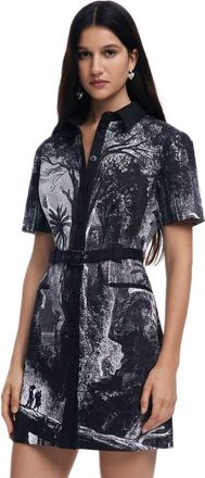 Desigual Tropic Litography by Mr Christian Lacroix Dress 25SWVW96 Black
