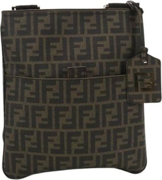 Fendi Pre-owned Cross Body Bags, female, Brown, Size: ONE SIZE Pre-owned Vintage Shoulder Bag