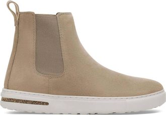 Birkenstock Womens Bend Chelsea Boot In Taupe Suede