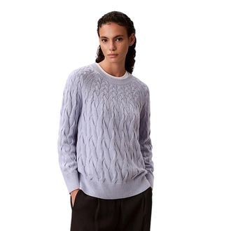 Calvin Klein Round-neck Knitwear - female - Calvin Klein - Round-neck Knitwear - Blue - 2XS - Knitwear