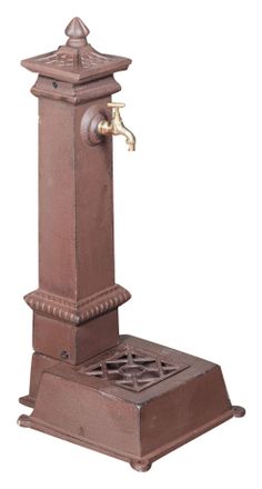 Biscottini International Biscottini - Fuente De Hierro Fundido Con Efecto &Oacute;xido Envejecido L37xpr30xh77 Cm