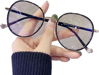 Generic Reading Glasses Large Frame Retro Tortoiseshell for Men and Women - Stylish Presbyopic Glasses Ideal for Computer Use