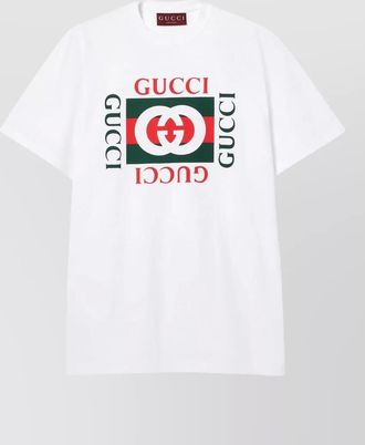 Gucci cotton jersey t shirt dropped shoulder
